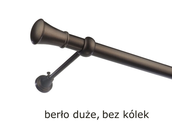 Karnisz Metalowy FI 25 Pojedynczy ścienny bez kółek 10 kolorów - obrazek 34