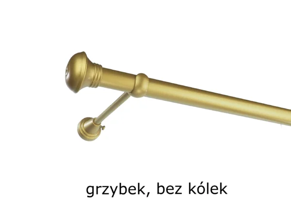 Karnisz Metalowy FI 25 Pojedynczy ścienny bez kółek 10 kolorów - obrazek 19