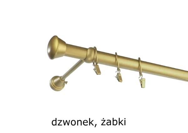 Karnisz Metalowy FI 25 Pojedynczy ścienny Na Wymiar - obrazek 17