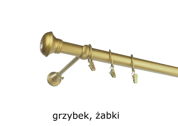 Karnisz Metalowy FI 25 Pojedynczy ścienny Na Wymiar - obrazek 18