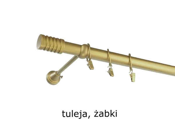 Karnisz Metalowy FI 25 Pojedynczy ścienny Na Wymiar - obrazek 15