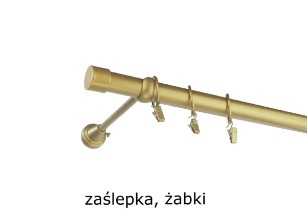 Karnisz Metalowy FI 25 Pojedynczy ścienny Na Wymiar - obrazek 16