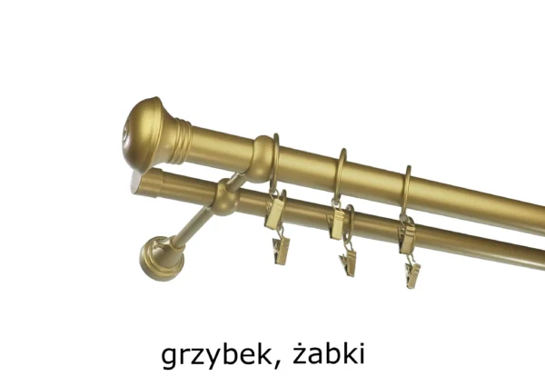 Karnisz Metalowy FI 25 Podwójny ścienny 10 kolorów - obrazek 15