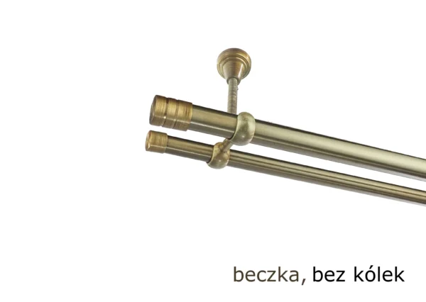 Karnisz Metalowy FI 25 Podwójny sufitowy bez kółek 10 kolorów - obrazek 26