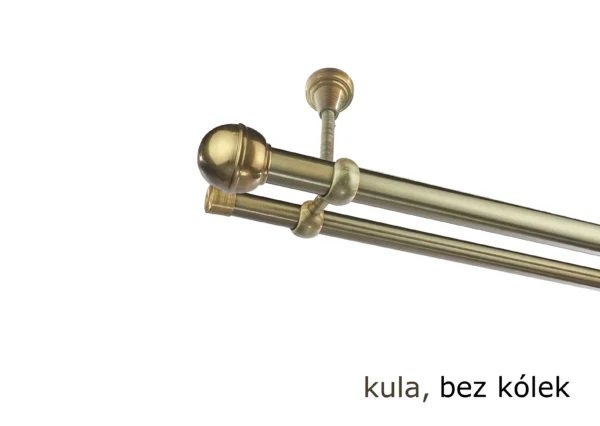 Karnisz Metalowy FI 25 Podwójny sufitowy bez kółek 10 kolorów - obrazek 24