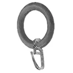 Agrafka plastykowa z kółkiem drewnianym