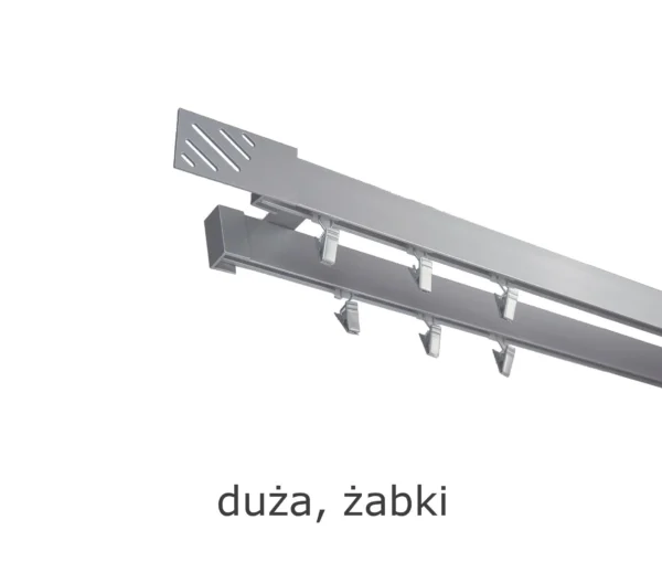 Karnisz Apartamentowy Sufitowy Podwójny 6 kolorów - obrazek 5