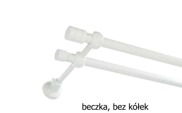 Karnisz Metalowy FI 16 Podwójny bez kółek 7 kolorów - obrazek 15