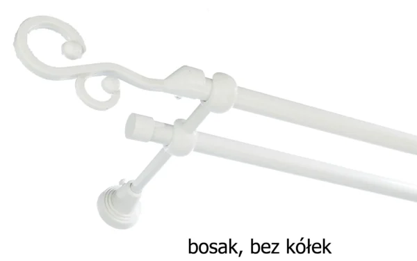 Karnisz Metalowy FI 16 Podwójny bez kółek 7 kolorów - obrazek 16
