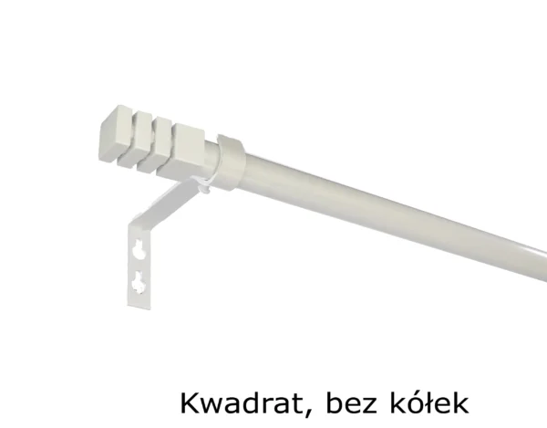 Karnisz Metalowy FI 19 Pojedynczy PRO bez kółek 6 kolorów do wyboru - obrazek 15