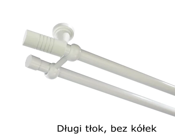 Karnisz Metalowy FI 19 Podwójny sufitowy bez kółek 10 kolorów do wyboru - obrazek 22